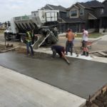 Concrete Genius Residential garage parking pad concrete edmonton