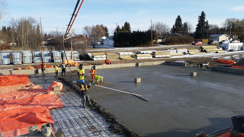 Concrete Genius barrhead coop concrete winter pour