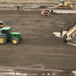 Roller compacted concrete in feedlot hard surfacing